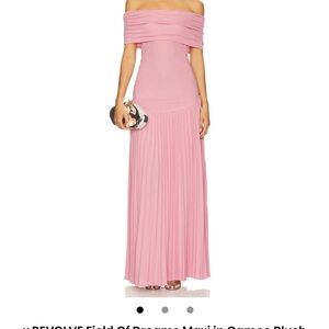 Lioness Strapless Pink Maxi Dress